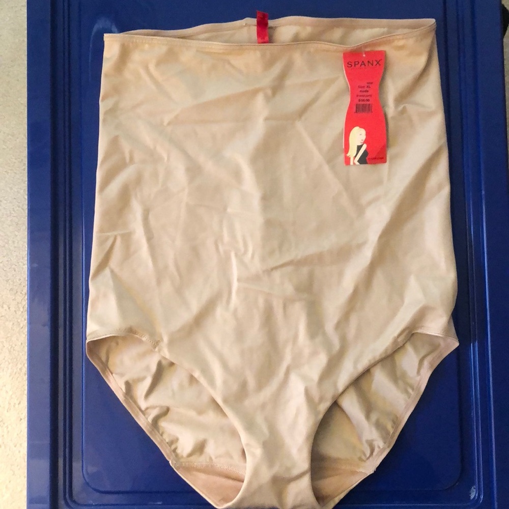 Spanx high waste panty XL beige bodyshaper NWT